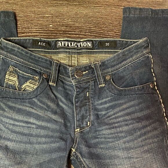 Men’s Affliction Jeans - Picture 2 of 4